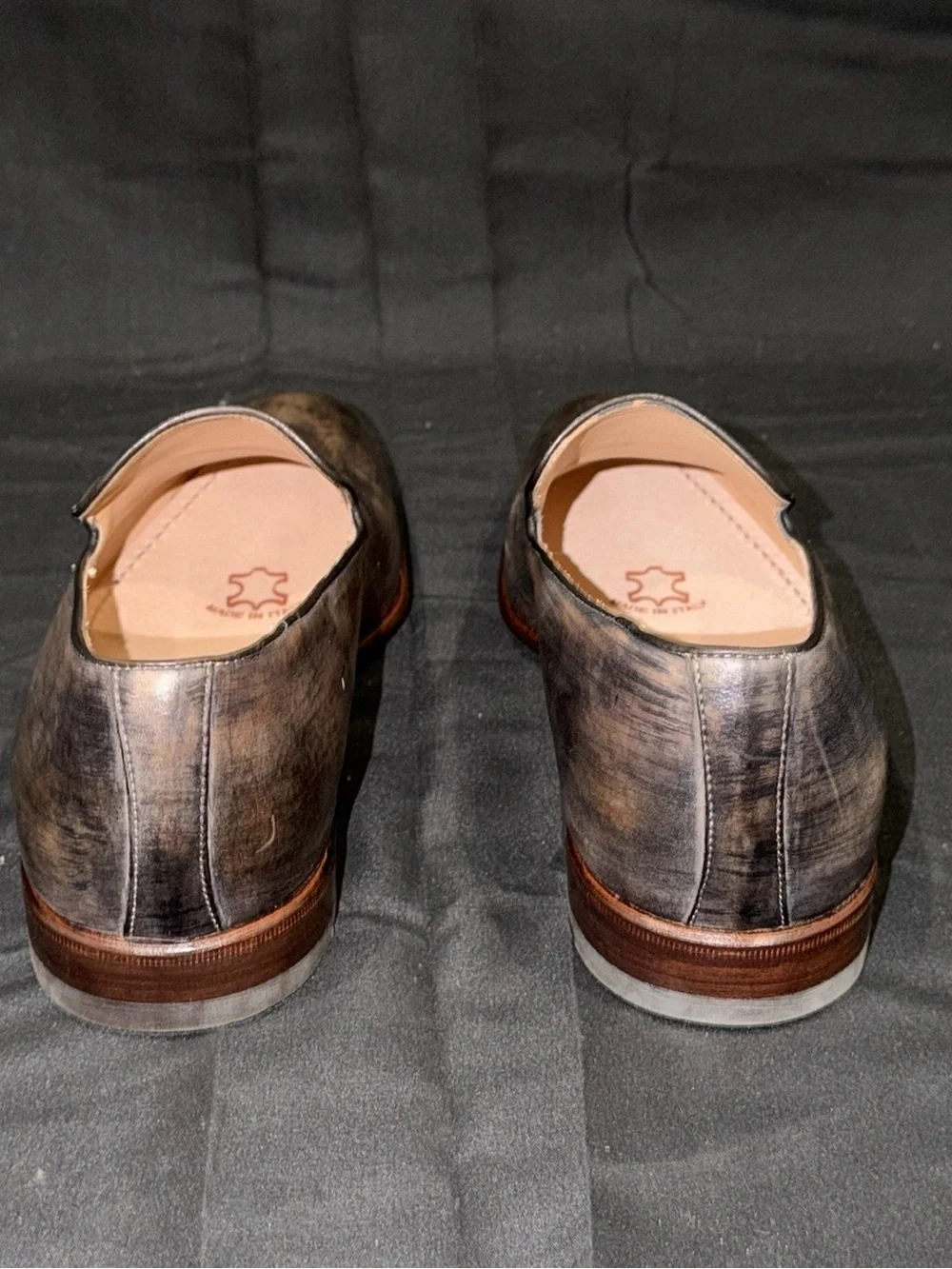 Men’s Italian Leather Slip-On Loafers in Brown